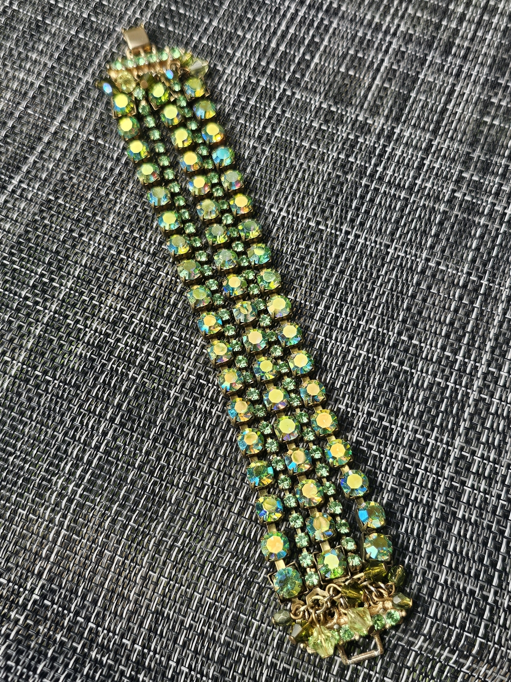 Green Crystal Multi-Row Bracelet - Women Jewelry